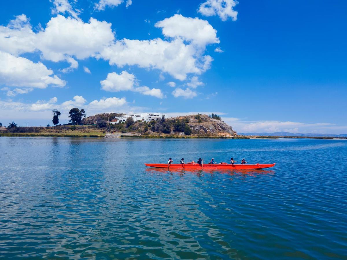 Ghl Hotel Lago Titicaca Puno Exterior photo View of the island